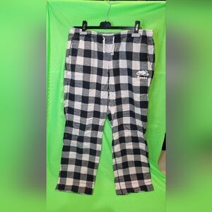 Roots Cozy Black and White Checkered Pajamas